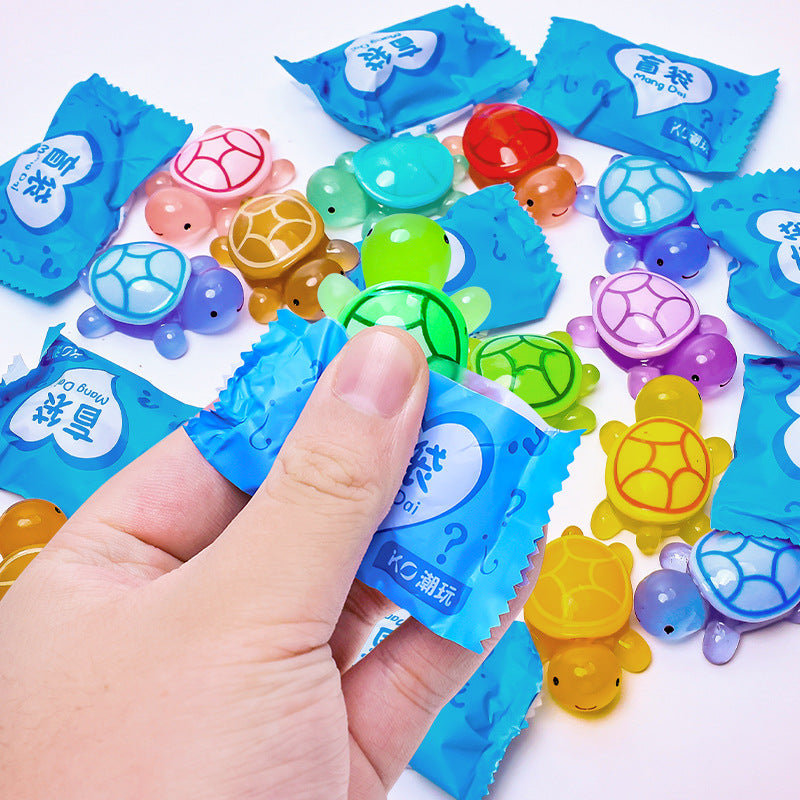 Connect Game) A-turtles🐢(luminous) Luminous Mini Resin Turtles Sea Turtles Figurines Glow in The Dark