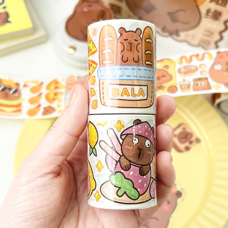 capybara tape sticker