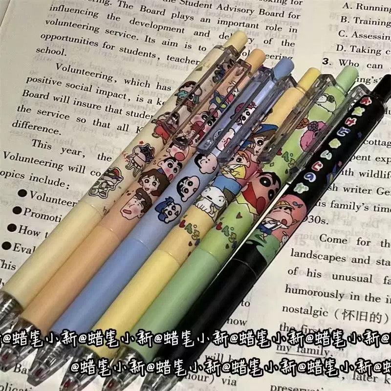 Black gel pens cute cartoon smooth high quality