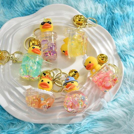 liquid duck keychain