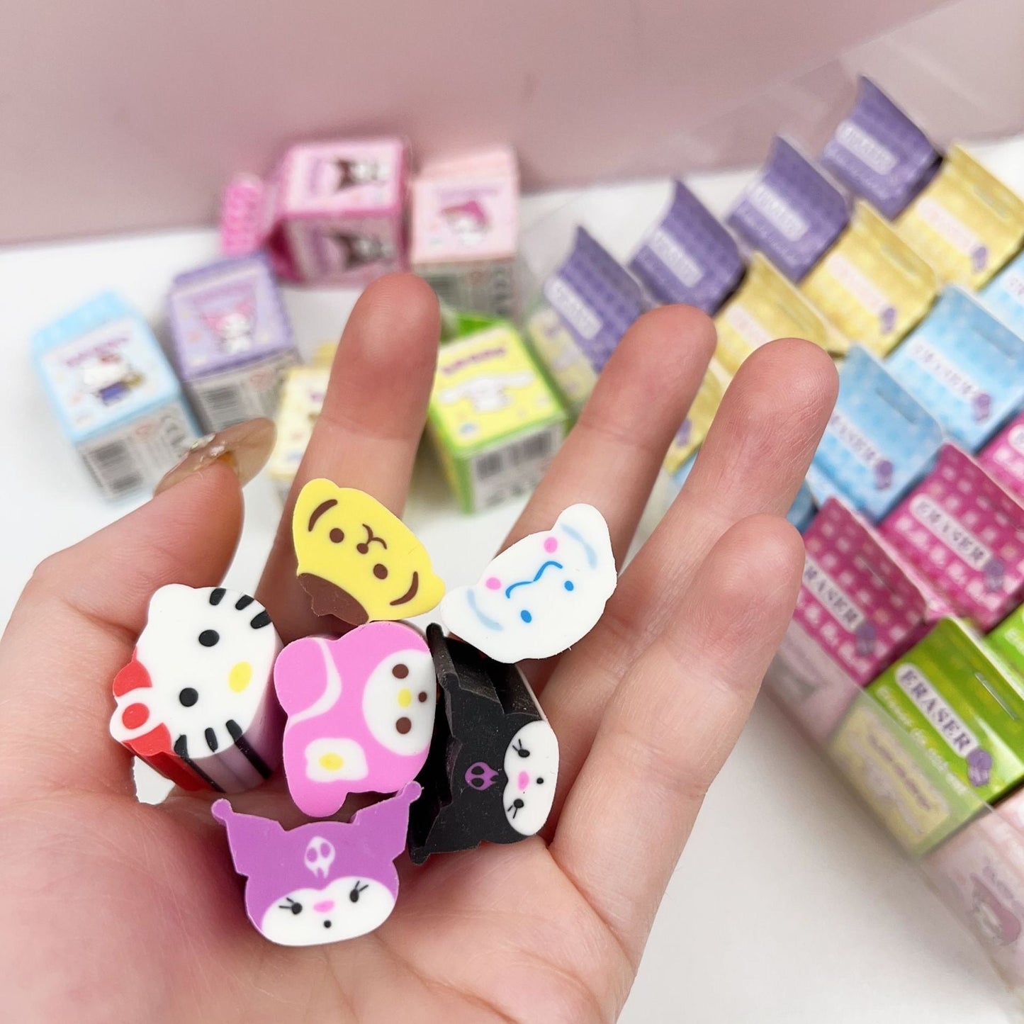 sanrio eraser milk