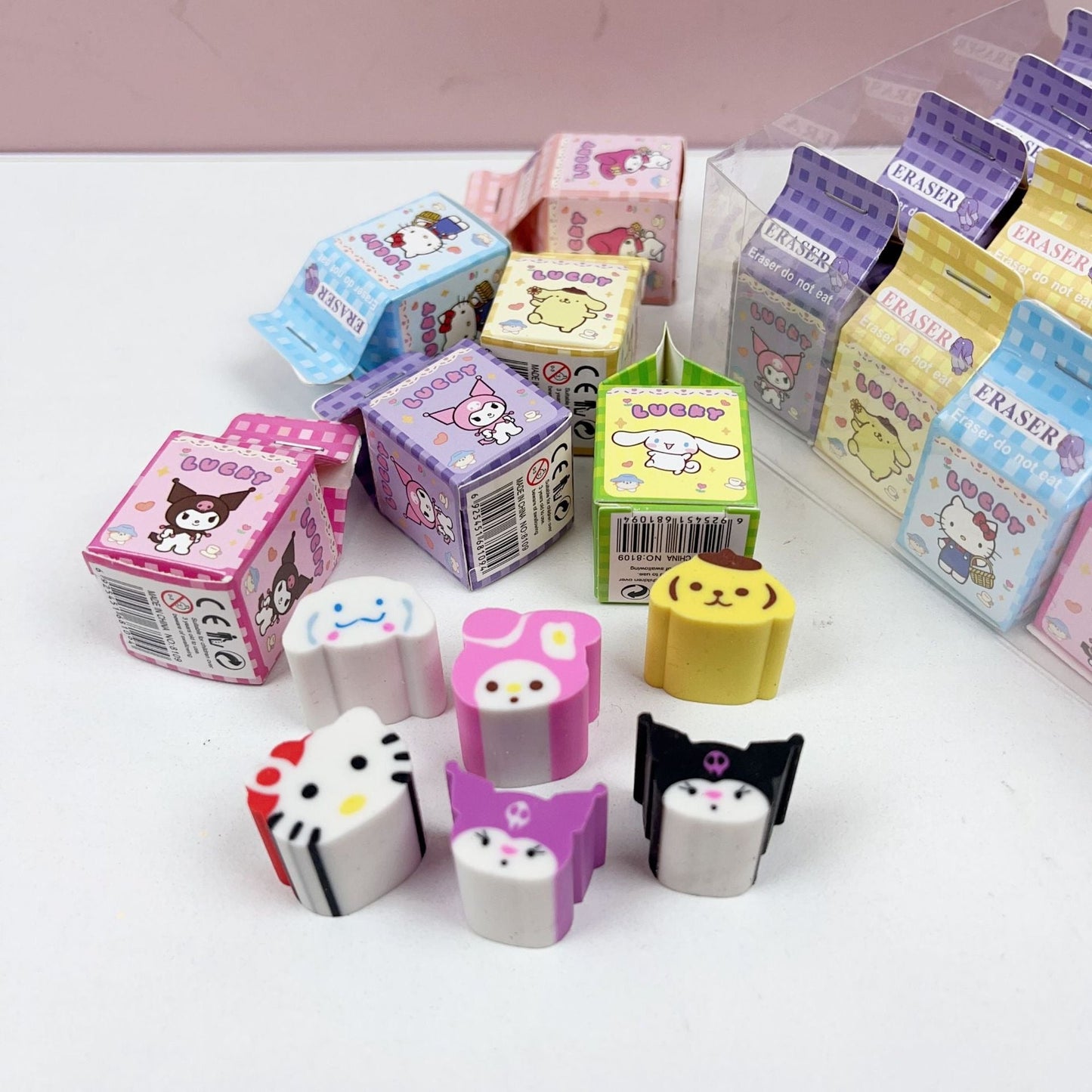 sanrio eraser milk