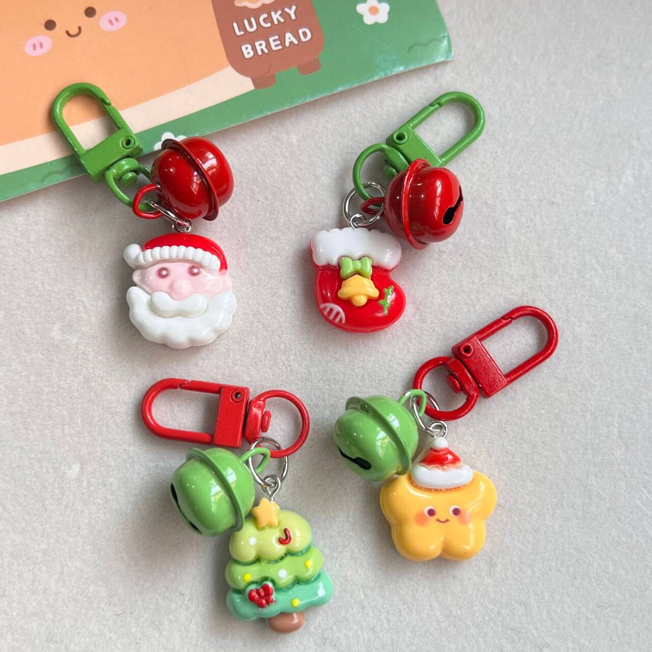 Christmas bell key chain