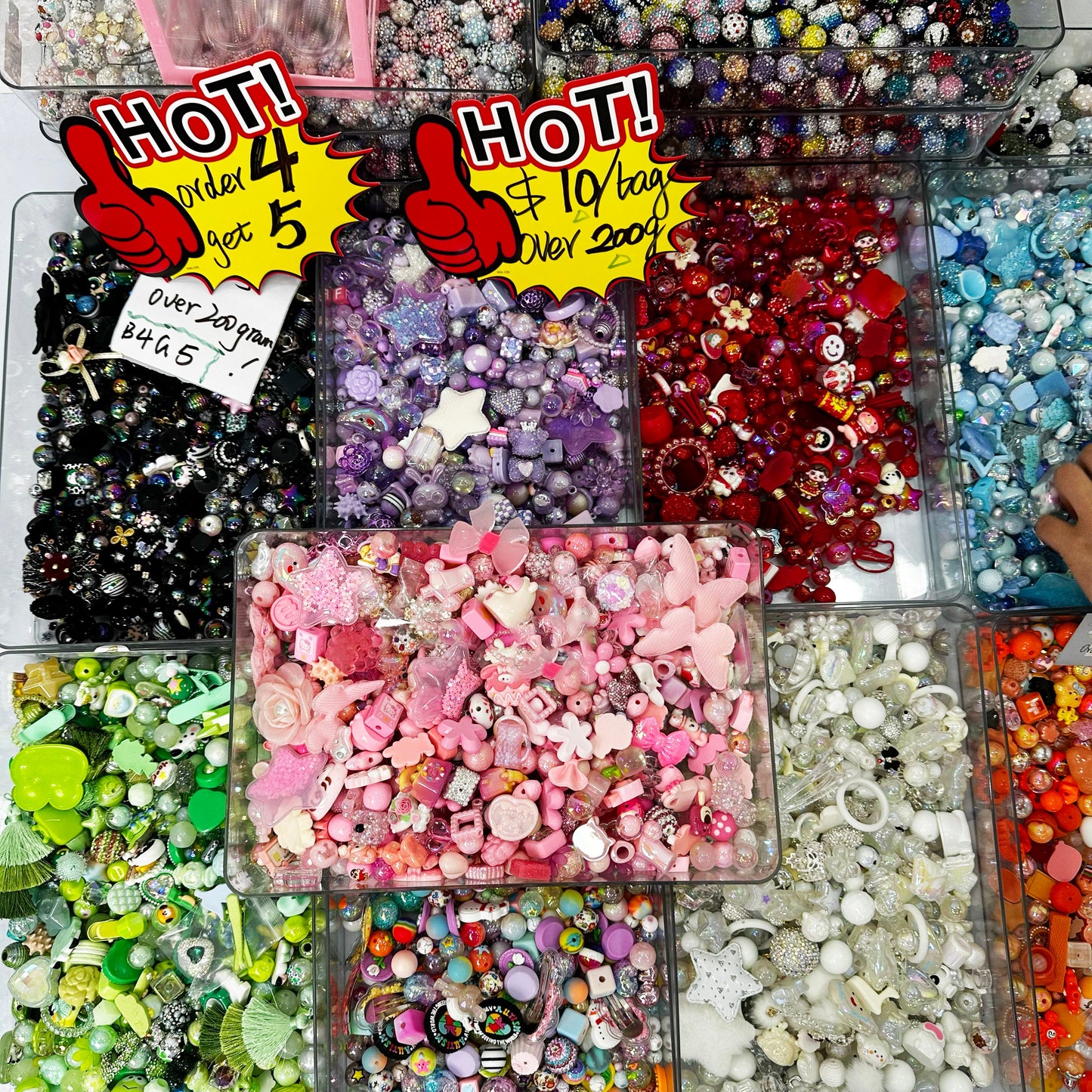 200g/bag Super mix —beads charms accessories  for DIY