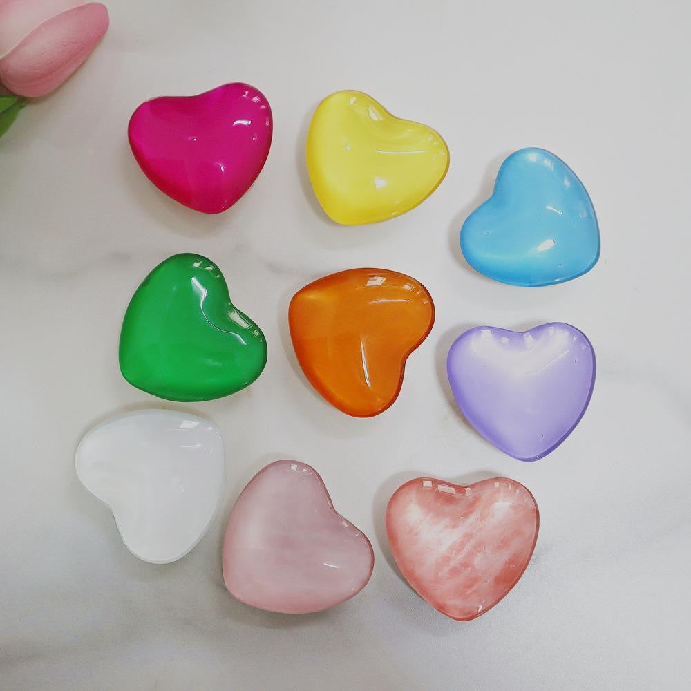 glass heart pop socket