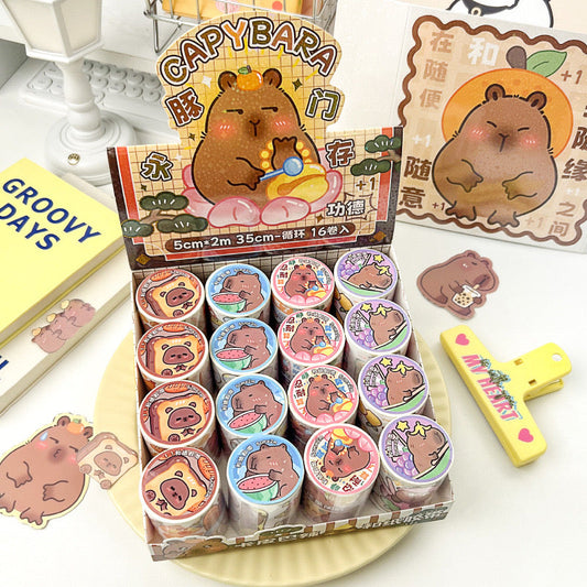 capybara tape sticker