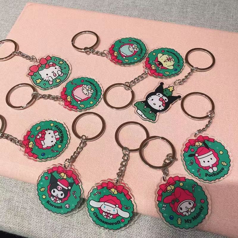 sanrio Christmas keychain