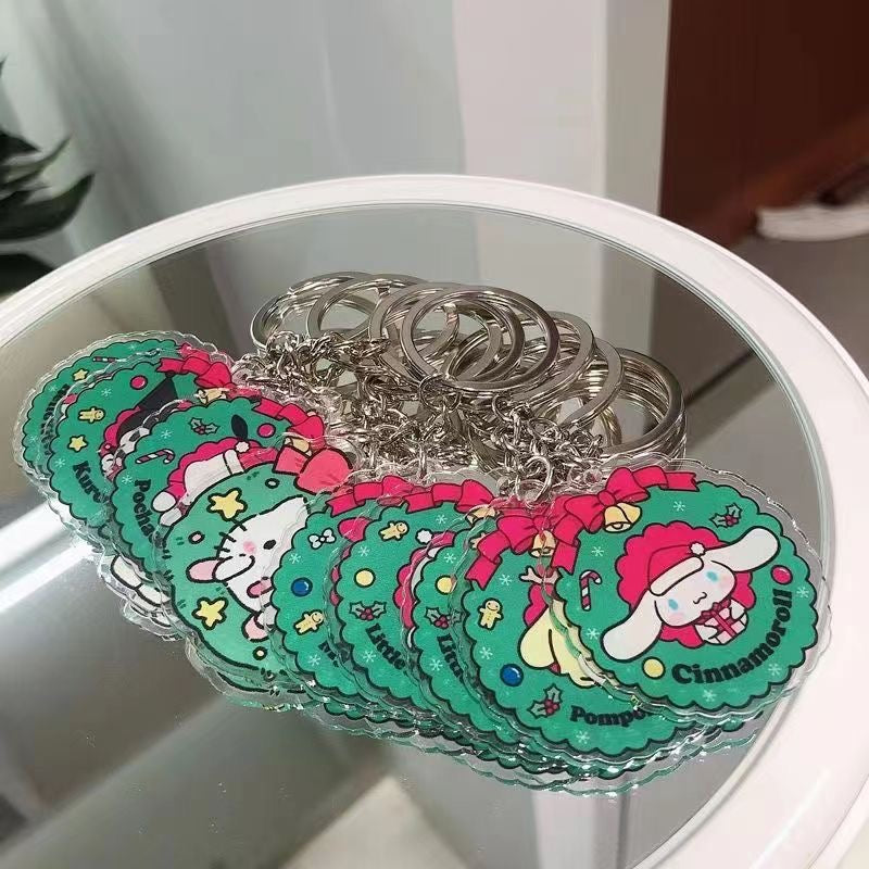 sanrio Christmas keychain