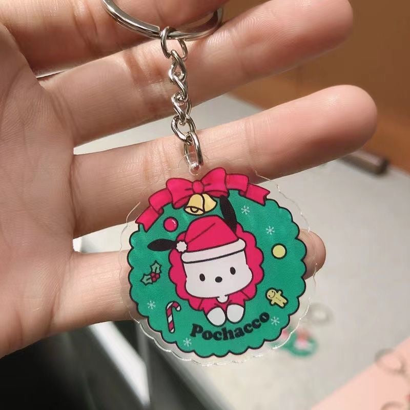 sanrio Christmas keychain