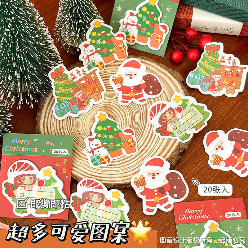 Christmas sticky notes