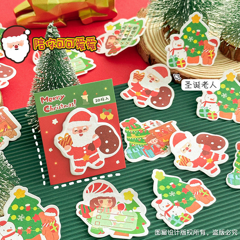 Christmas sticky notes