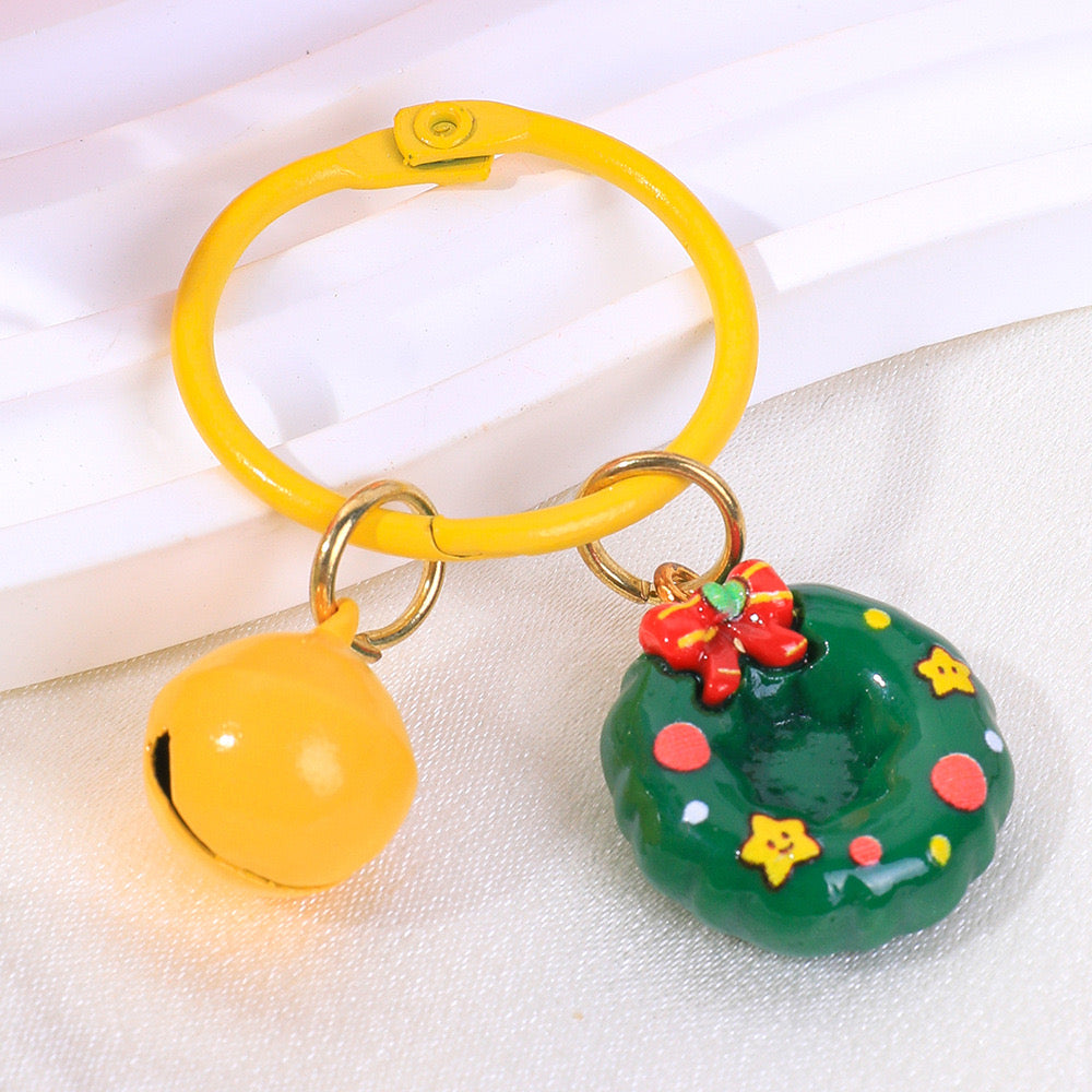 Christmas bell keychain