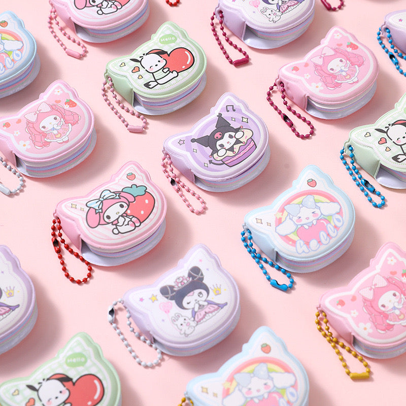 sanrio notebook keychain