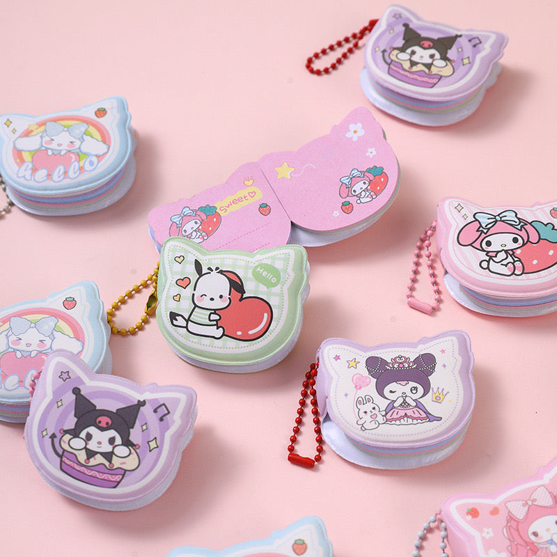 sanrio notebook keychain