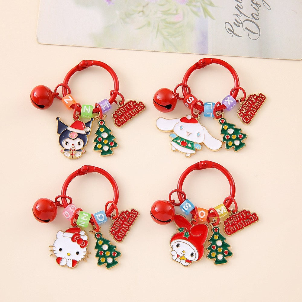 Christmas sanrio keychain