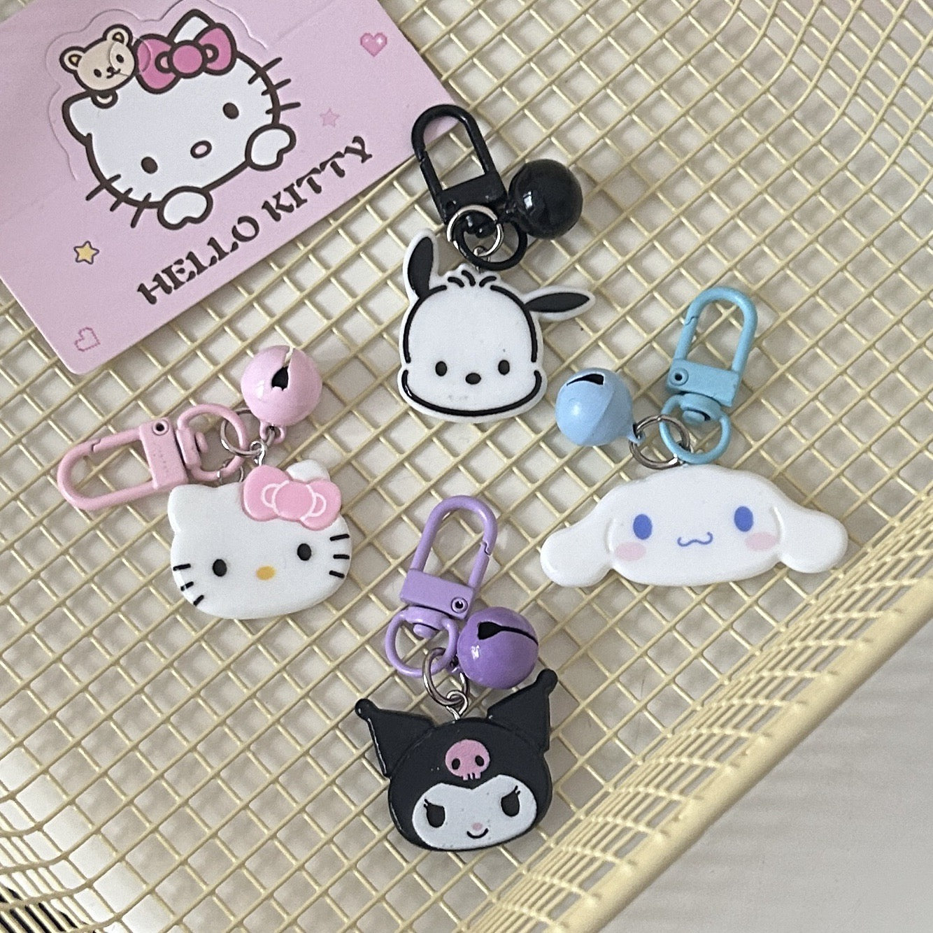 sanrio head keychain