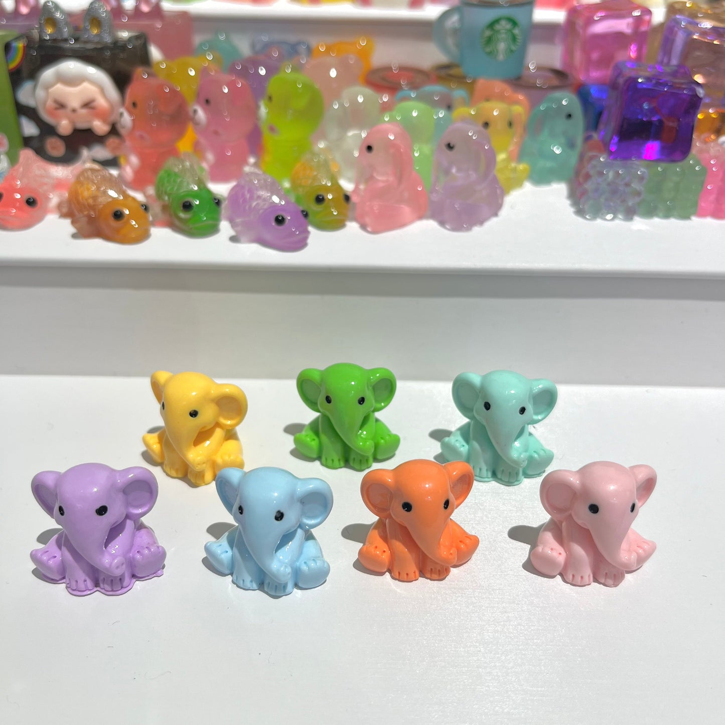 solid color elephants !