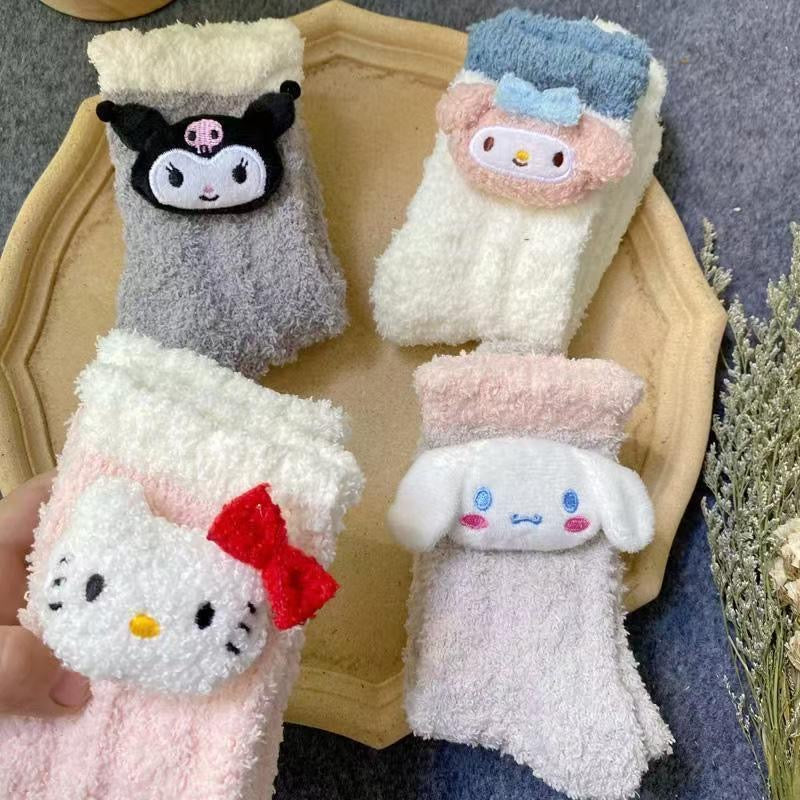 sanrio fluffy socks