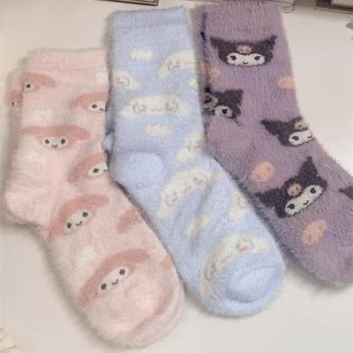 sanrio fluffy socks