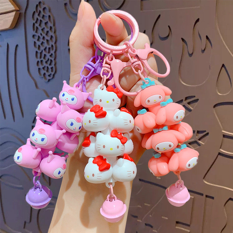 sanrio jenga keychain