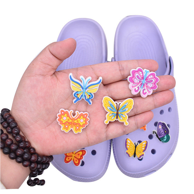 butterfly crocs charms