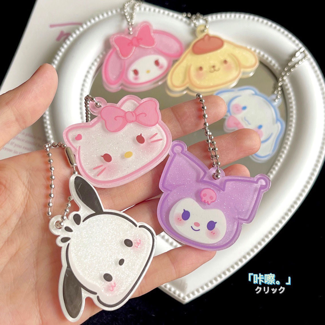 sanrio acrylic keychain