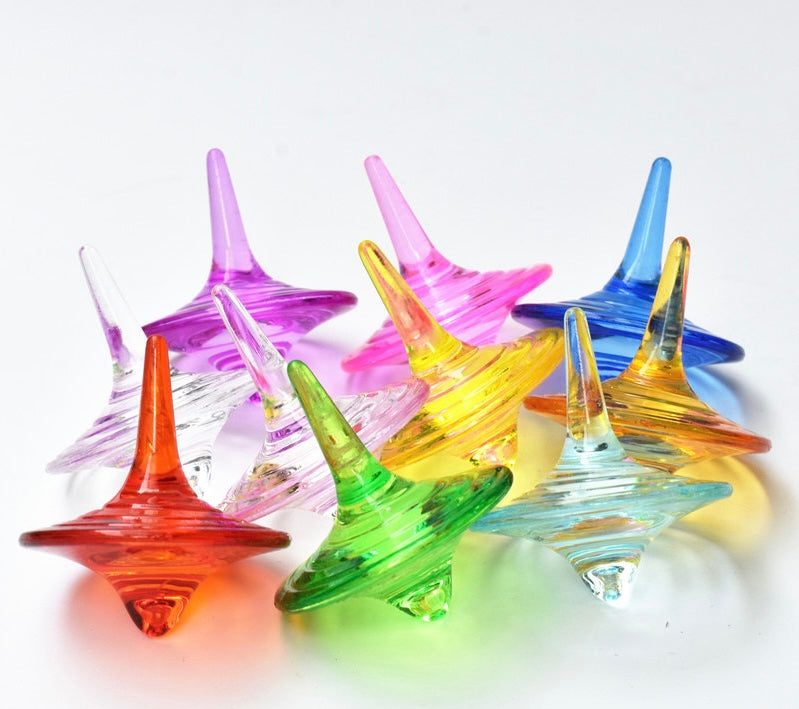 cute clear spinning top2