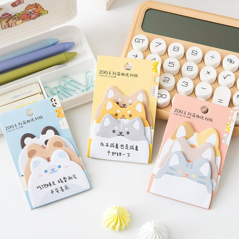 animal sticky notes