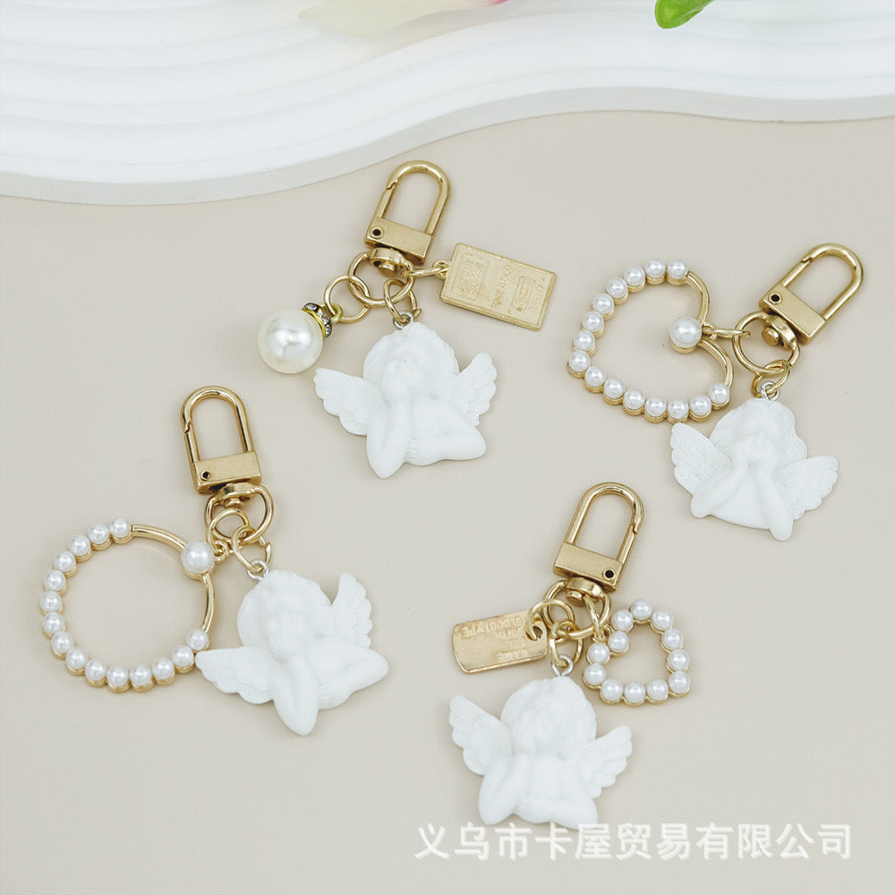 pearl key ring