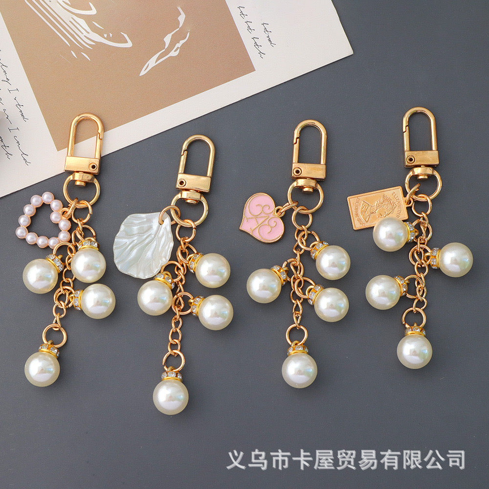 pearl key ring