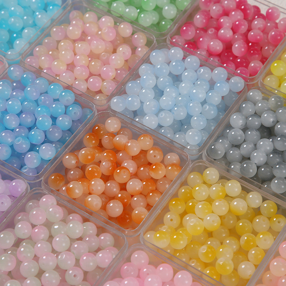 DIY glass beads lucky bags- open in live