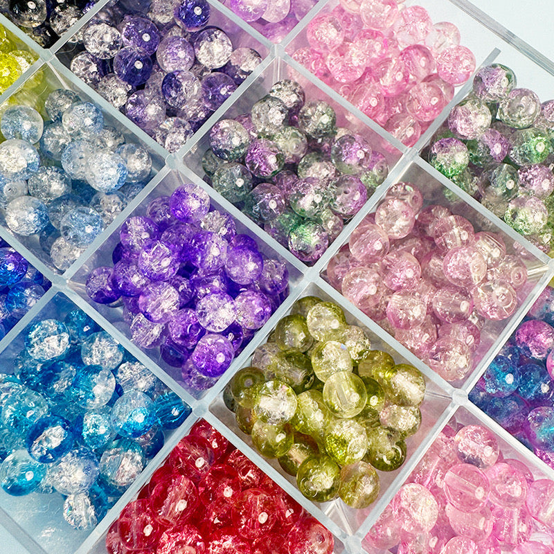 DIY glass beads lucky bags- open in live