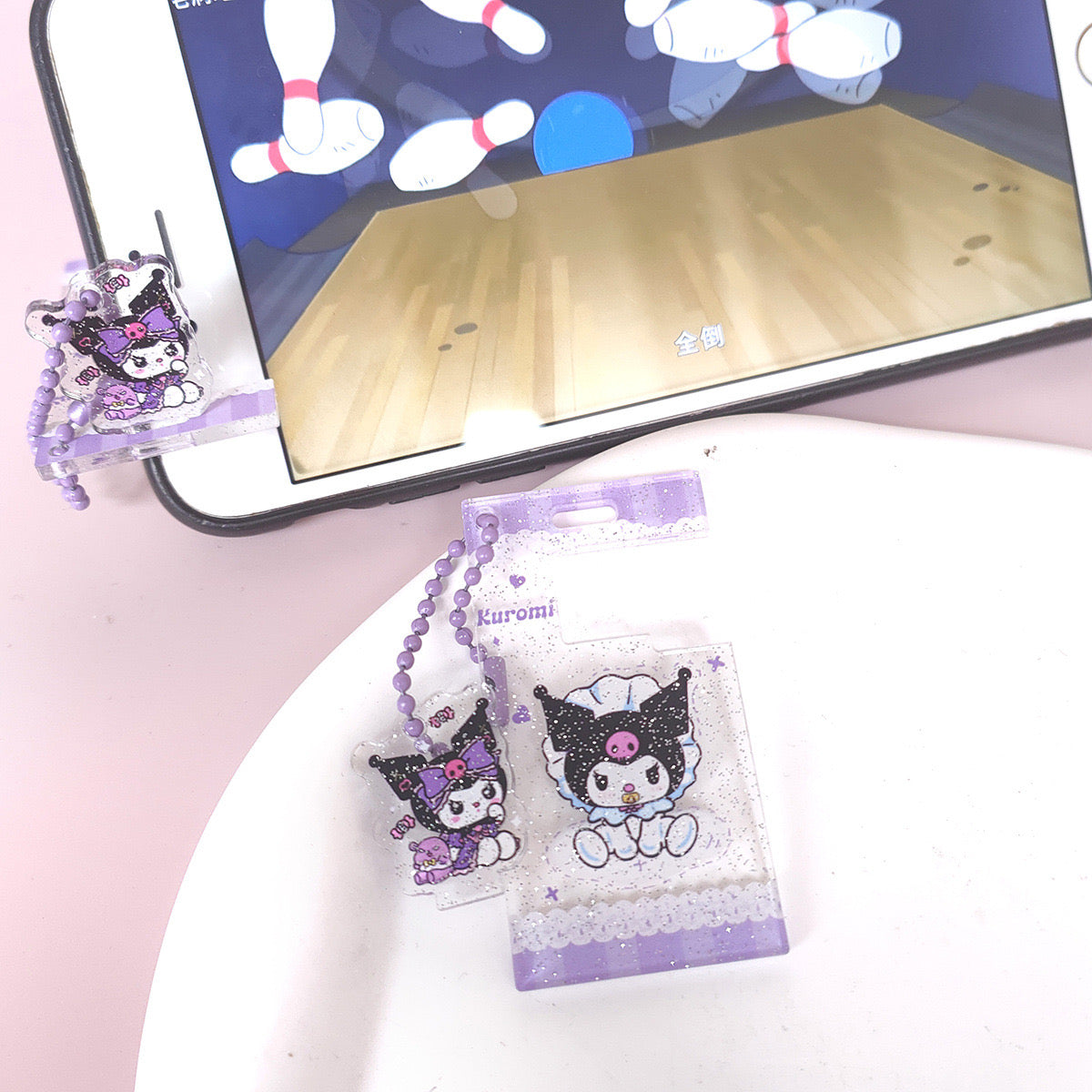 sanrio phone holder keychain