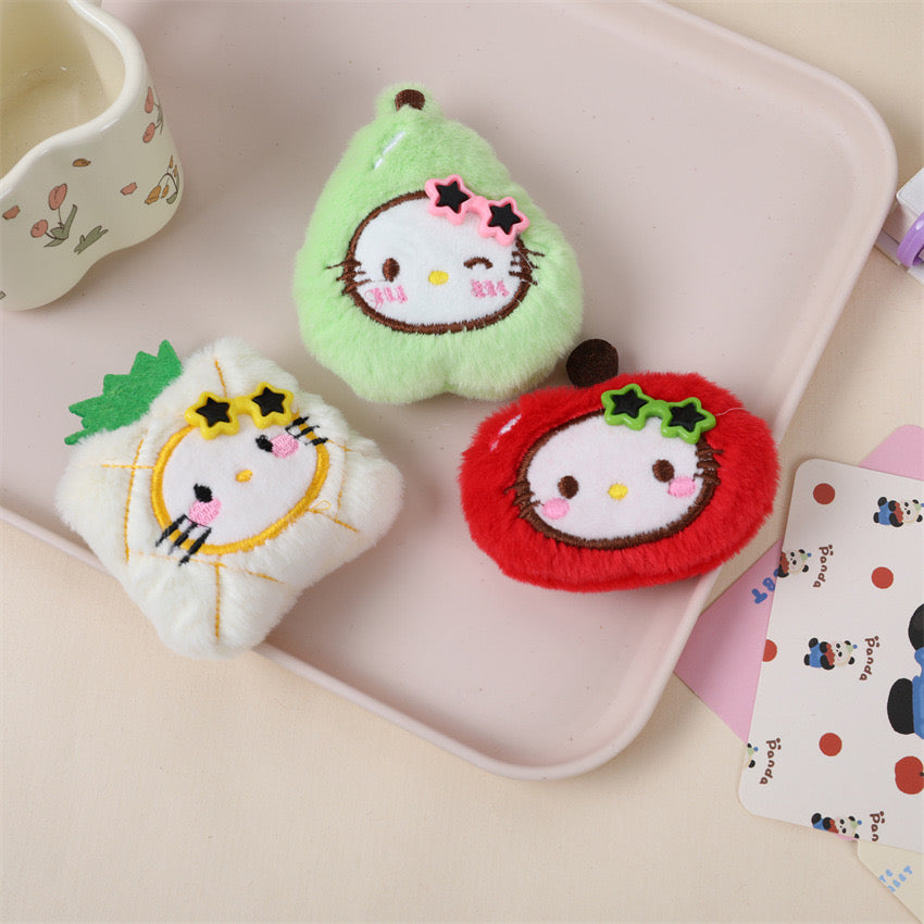 sanrio plush keychain