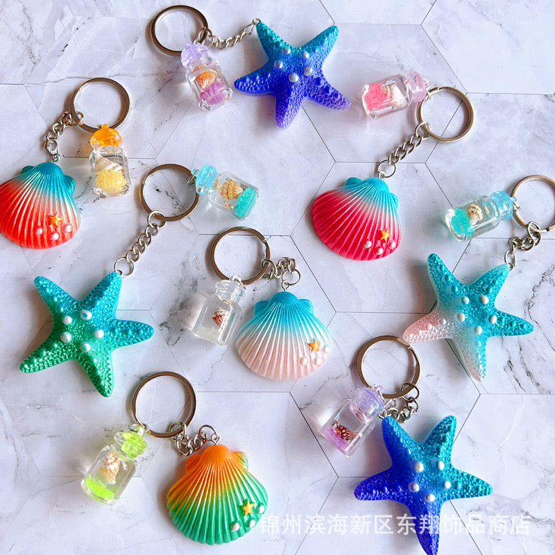 luminous shell keychain