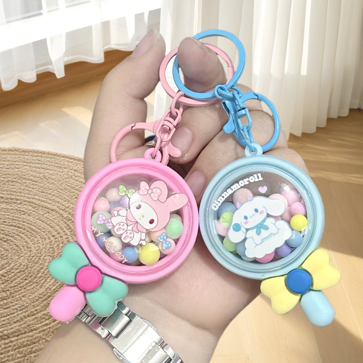 sanrio lollipop keychain