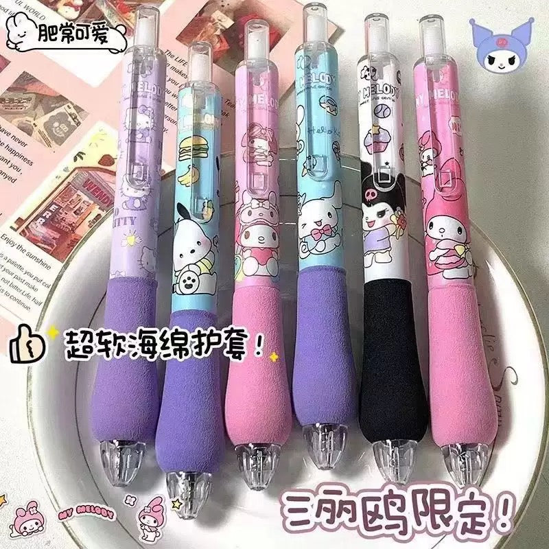 Black gel pens cute cartoon smooth high quality