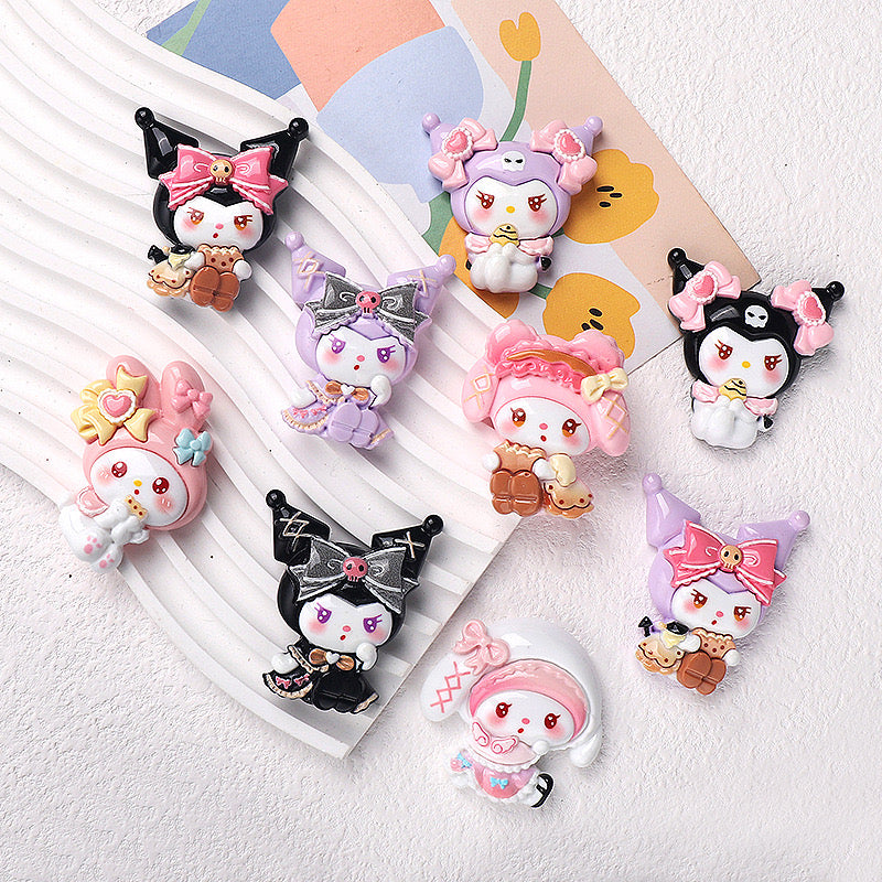 kuku and melody big resin charms 2