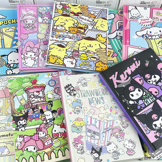 [Live Unboxing] Cute Cartoon Notebook Painted Inner pages