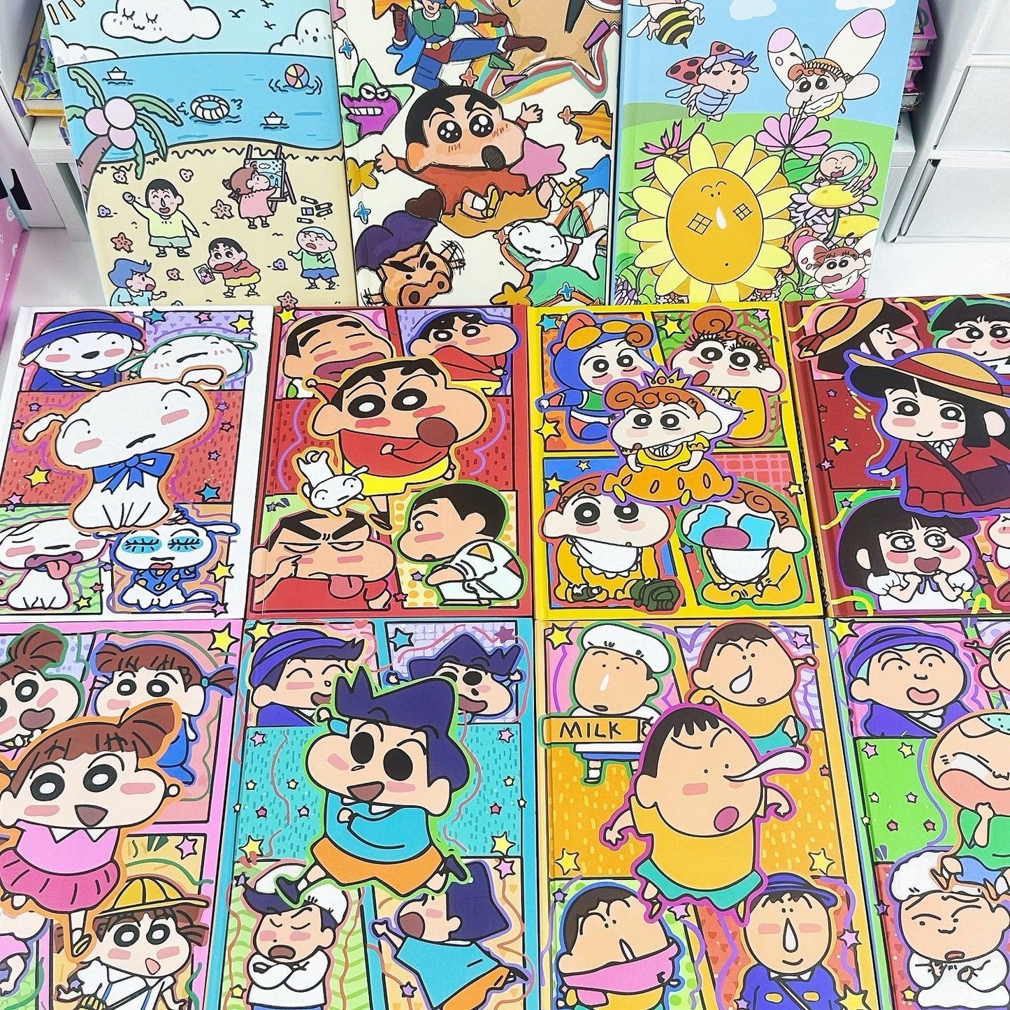 [Live Unboxing] Cute Cartoon Notebook Painted Inner pages