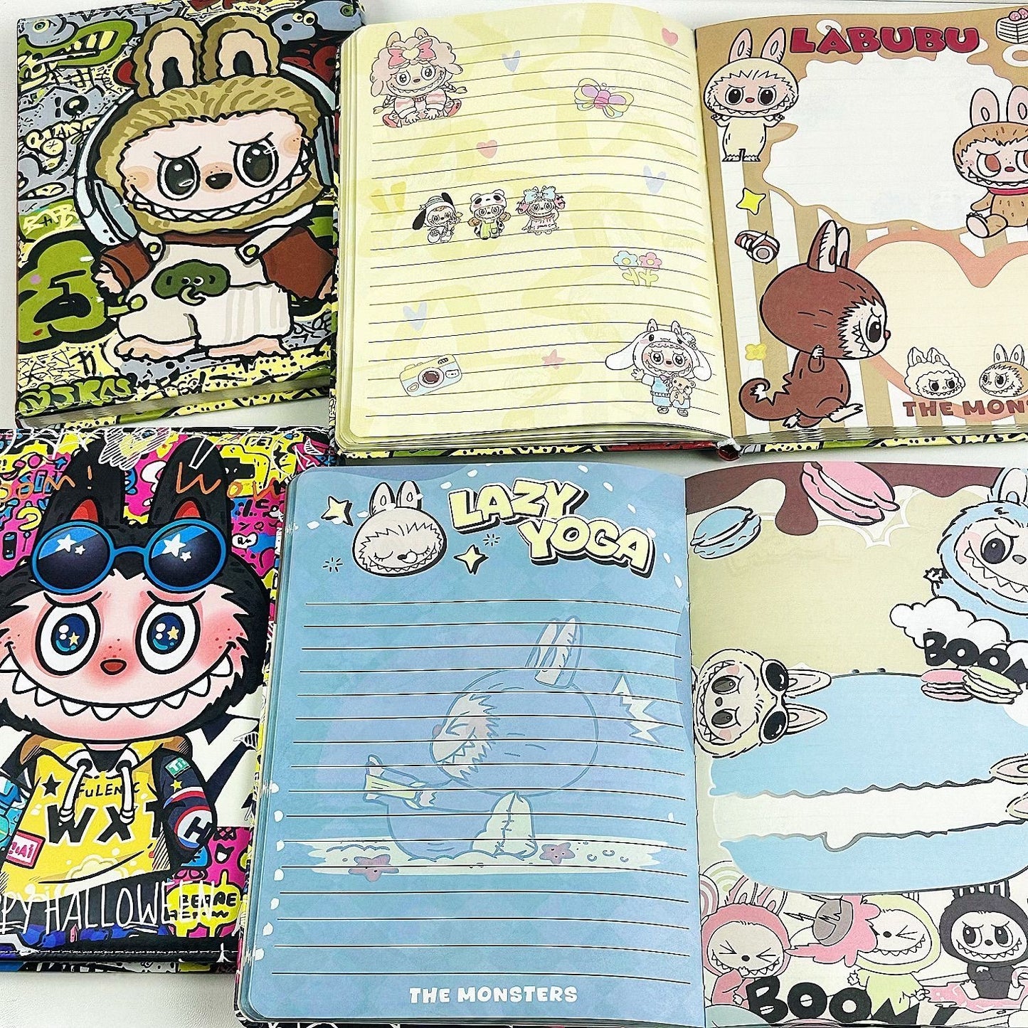 [Live Unboxing] Cute Cartoon Notebook Painted Inner pages