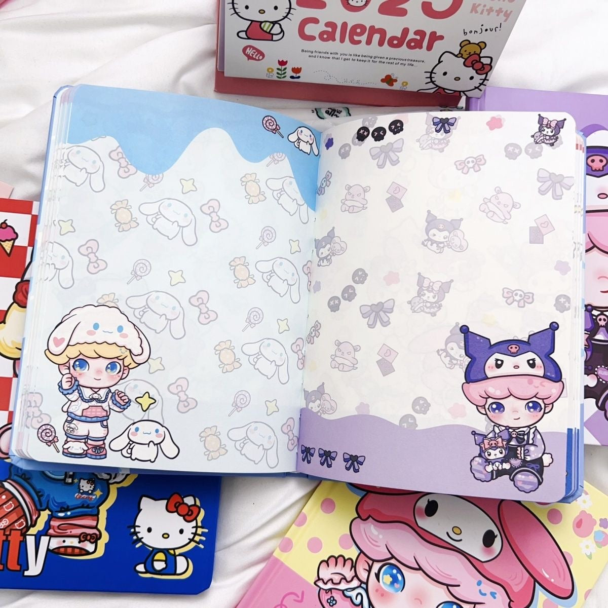 [Live Unboxing] Cute Cartoon Notebook Painted Inner pages